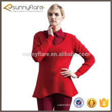 Hot sale 100% cashmere women ribbed sweater